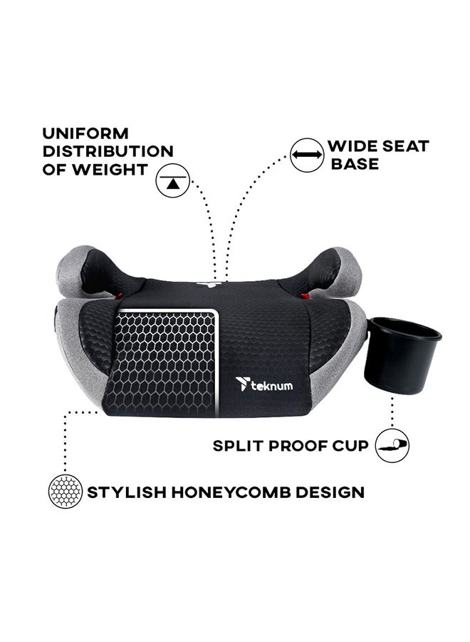 TEKNUM Car Seat Booster Mars 4 - 12Yrs Grey - Image 4