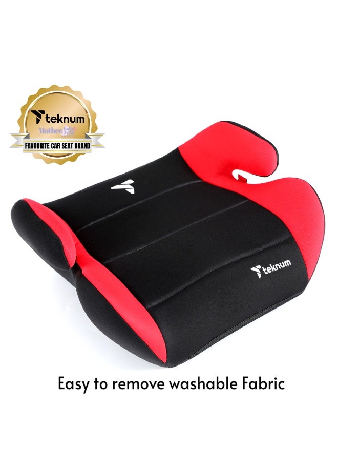 TEKNUM Car Seat Booster Pluto 4 - 12Yrs Red - Image 2