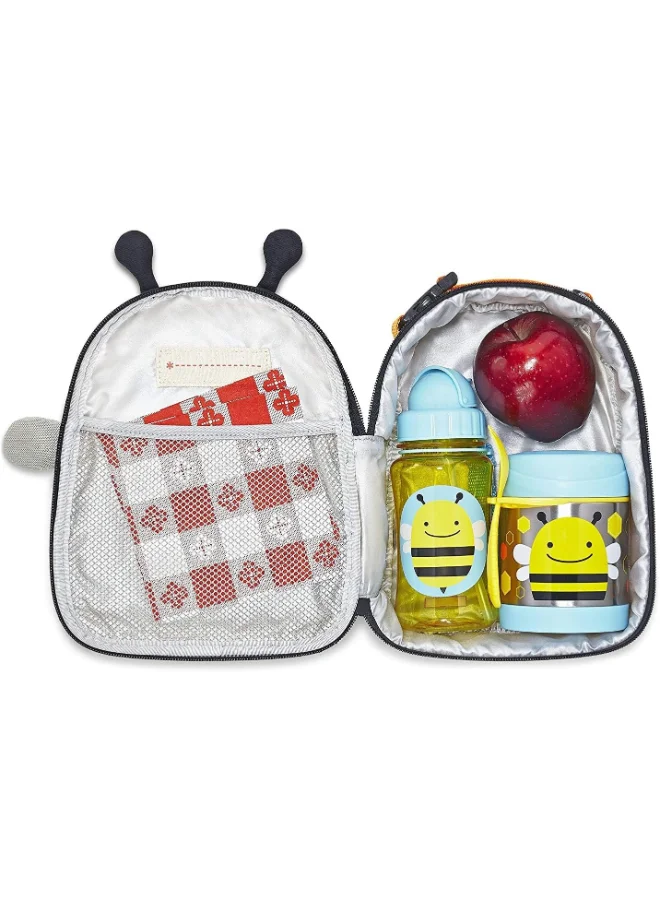 Skip Hop Zoo Insulated Food Jar, Bee, 325 Ml, Stainless Steel Body, Multicolour (252379)