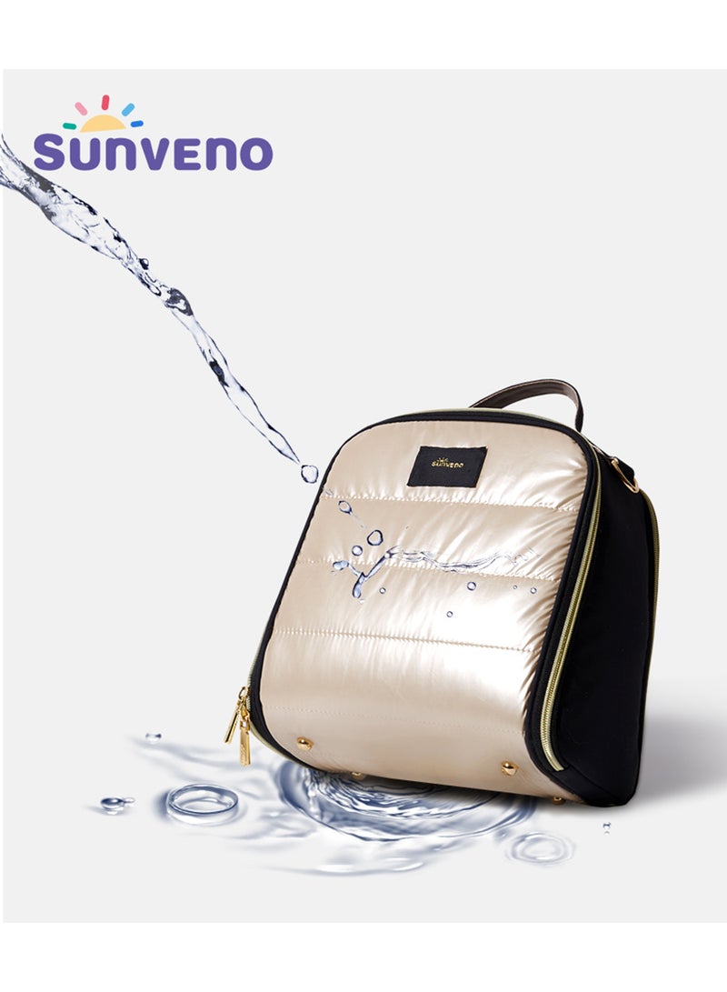 Sunveno - Thermal Insulated Lunch Bag And Milk Bag - Gold Large - Image 1