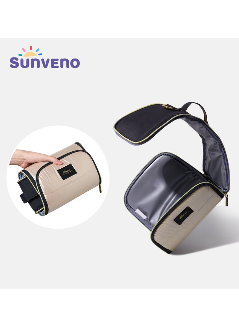 Sunveno - Thermal Insulated Lunch Bag And Milk Bag - Gold Large - Image 1