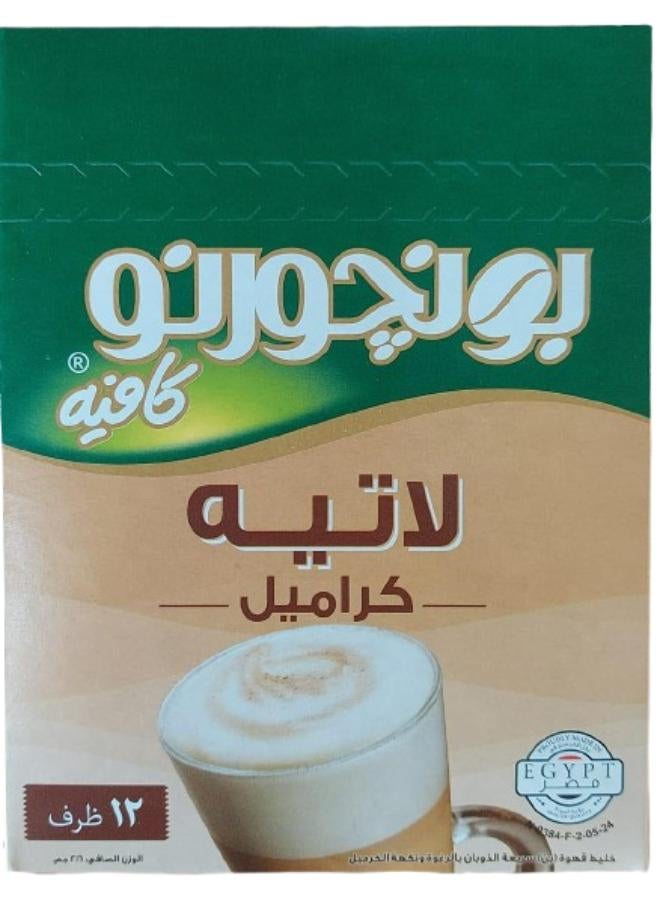لاتيه كراميل 18جرام عبوة من 12 قطعة