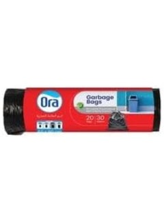 ORA Viva Garbage Bags Drawstring Heavy Duty 30Gallon 20 Bags Black  - Image 2