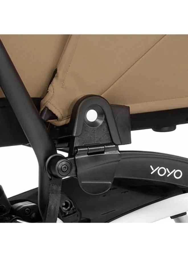 بيبي زين Yoyo Connect Bassinet Adapters (2 Pieces )Connect Your Yoyo Stroller Bassinet To The Yoyo2 Stroller Black, One Size