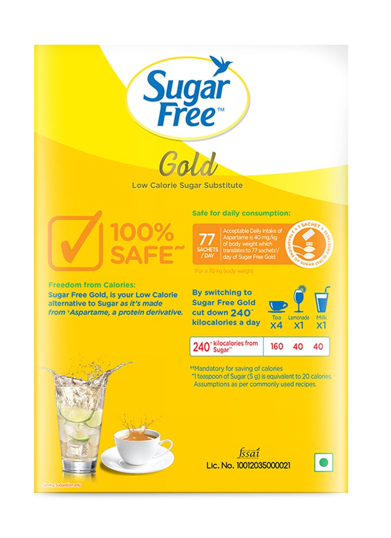 Sugar Free Gold 200 Sachets 150grams  - Image 2