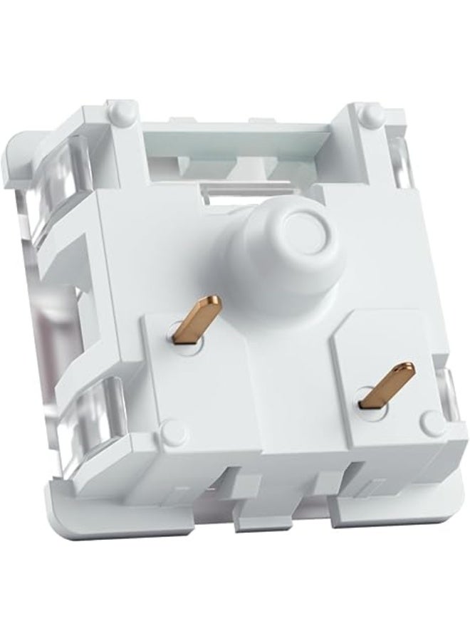 Gateron Green Mechanical Keyboard Switches (120 Pack) - Ultra-Light Linear For Rapid Typing & Gaming - 35G Actuation Force