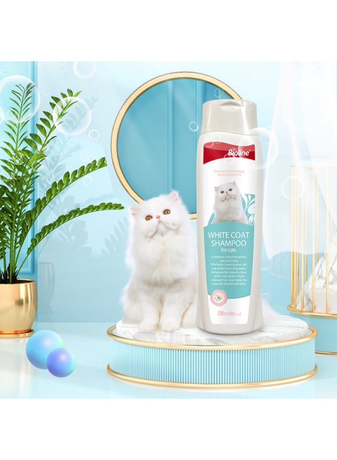 Bioline White Coat Shampoo For Cat White 200ml  - Image 4
