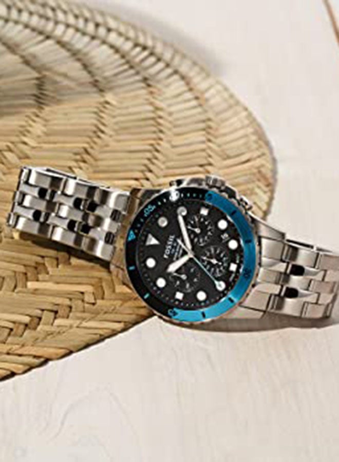 FOSSIL Men's Chronograph Wrist Watch - 42 mm - Silver - Image 4