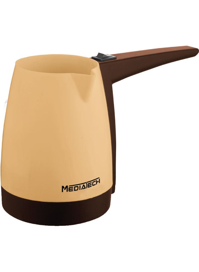 ميديا تيك ميديا ​​تك ماكينة تحضير القهوة التركية، 330 مل، 5 أكواب - 330 ml 600 W MT-CM10 بيج - Image 1