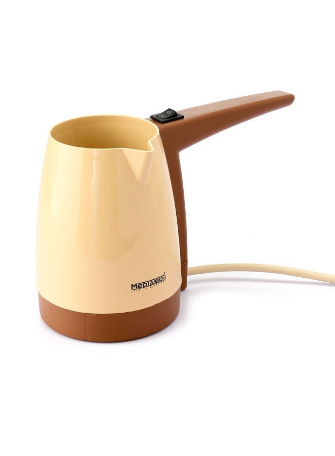 ميديا تيك ميديا ​​تك ماكينة تحضير القهوة التركية، 330 مل، 5 أكواب - 330 ml 600 W MT-CM10 بيج - Image 2