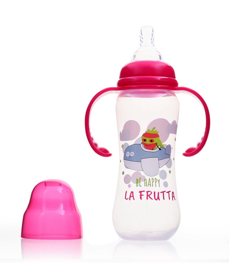 La Frutta Plastic Feeding Bottle With Handle 240 ml - Image 1