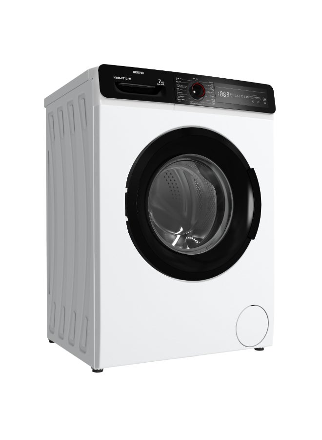 HOOVER 7Kg Front Load Washing Machine, Fully Automatic, 1000 RPM, 15 Programs, Allergy Safe, Foam Protection, Eco-Logic, White, Made in Turkey, Min 1 Year Warranty - HWM-V710-W HWM-V710-W White - Image 3