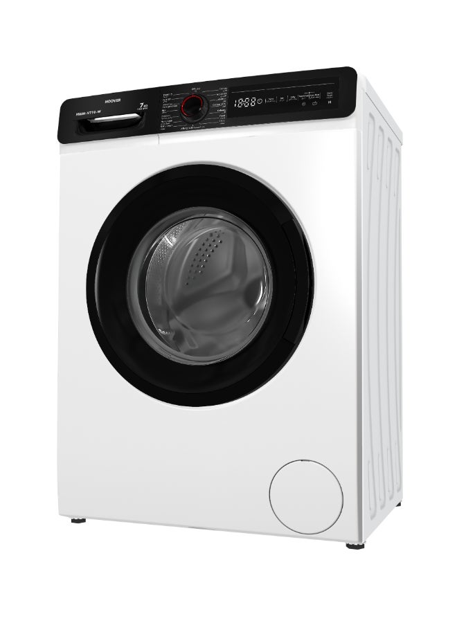 HOOVER 7Kg Front Load Washing Machine, Fully Automatic, 1000 RPM, 15 Programs, Allergy Safe, Foam Protection, Eco-Logic, White, Made in Turkey, Min 1 Year Warranty - HWM-V710-W HWM-V710-W White - Image 2