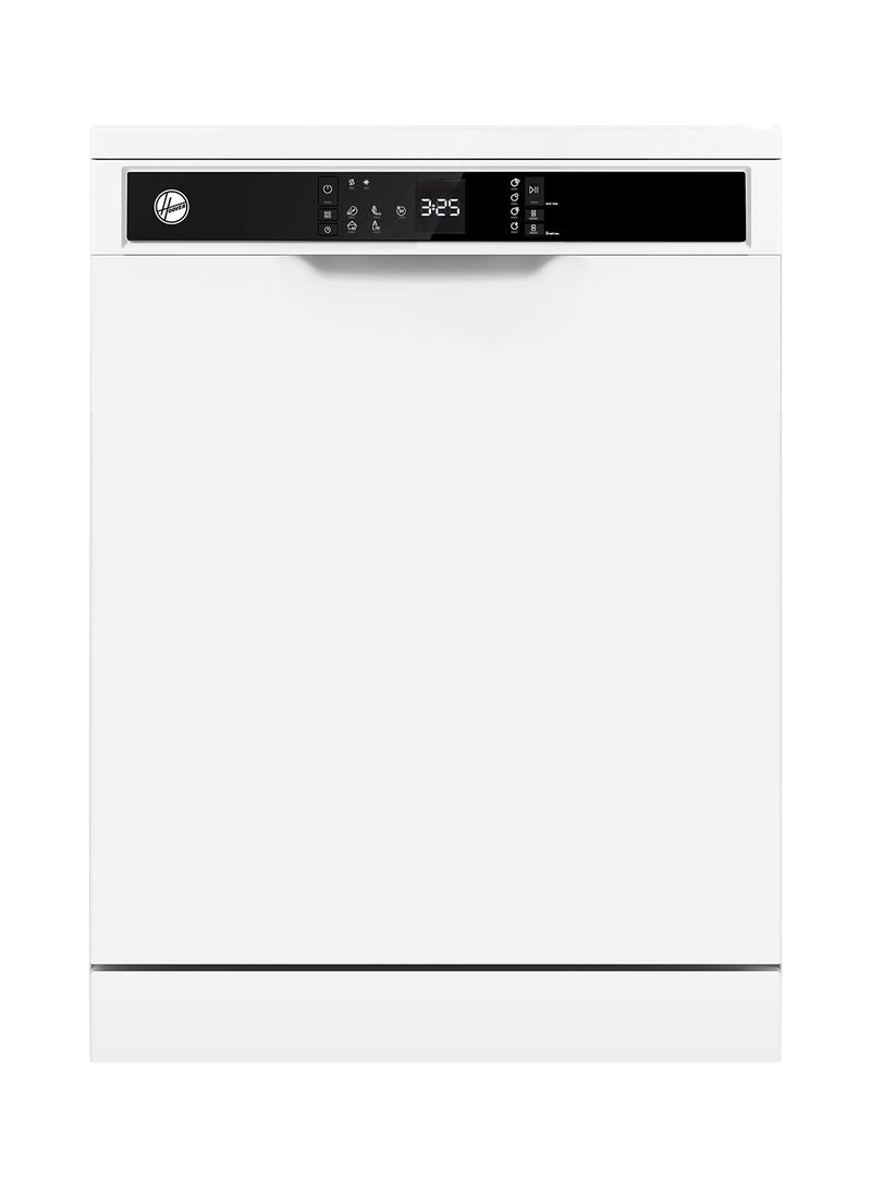 HOOVER Freestanding Dishwasher, 12 Place Settings, 5 Programs, Push Button, Delay Start, Half Load Cleaning, Child Safety Lock, Quiet Operation, 1 Year Warranty, Made in Turkey - White - HDW-V512-W 260 kW HDW-V512-W white - Image 1