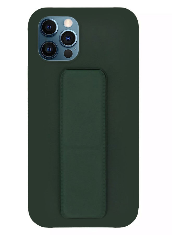 MARGOUN Protective Case Cover with Finger Grip Stand for Apple iPhone 11 Pro Max Green Green - Image 1