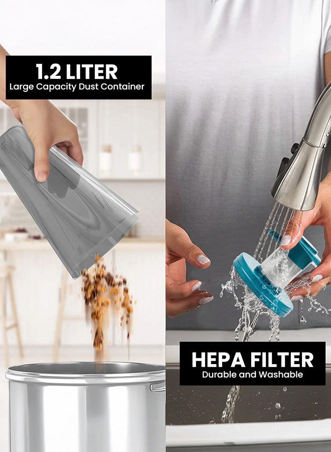 ديرما مكنسة كهربائية محمولة بفلتر من المعدن 600 W DX900 أخضر - Image 4