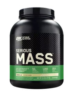 Optimum Nutrition Serious Mass Weight Gainer Powder - Vanilla - 6LB  - Image 1