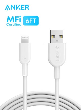 Powerline II Lightning Cable (6ft), Probably The World's Most Durable Cable, MFi Certified for iPhone 14 Plus 14 14 Pro Max 13 13 Pro 12 11 X XS XR 8 8Plus 7 7Plus 6 6Plus White - pnsku/N48581281A/45/_/1754318136/2fa6f8b4-230c-4150-95b2-c79724bd0290