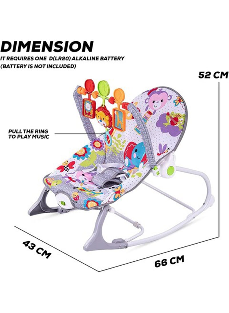 Kidle - Infant-to-toddler Baby Rocker With Mosquito Net and Adjustable Height, Newborn - Image 1