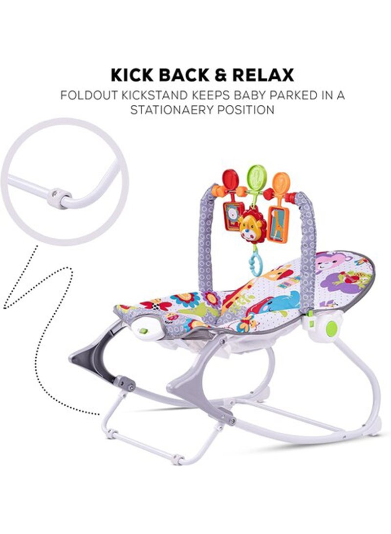 Kidle - Infant-to-toddler Baby Rocker With Mosquito Net and Adjustable Height, Newborn - Image 1