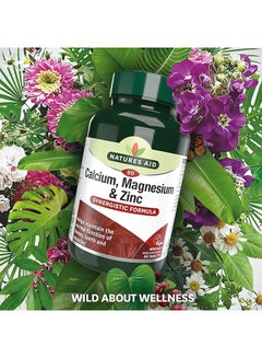 Natures Aid Calcium Magnesium + Zinc Synergistic Formula Helps Maintain Normal Function Of Bones Teeth And Muscles 90 Tablets  - Image 5