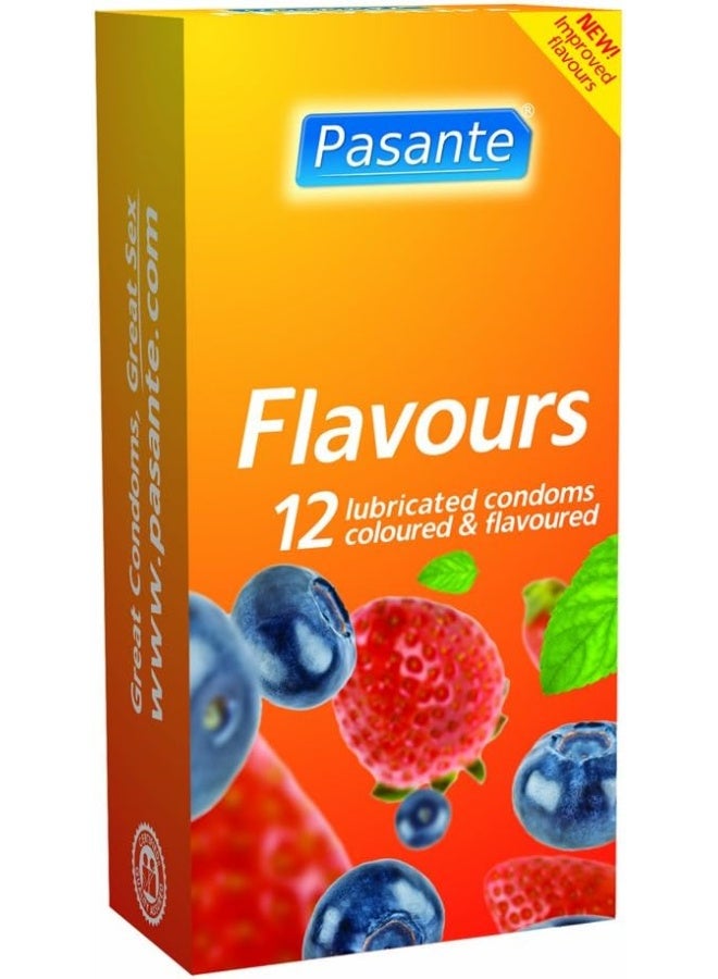 Pasante Flavours Condoms 12'S -8078  - Image 2