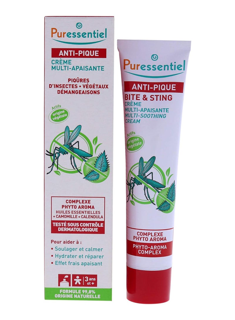 Puressentiel Bite And Sting Multi Soothing Cream 99.8% Natural  Origin formula  With Phyto-Aroma Complex 40Ml - Image 1