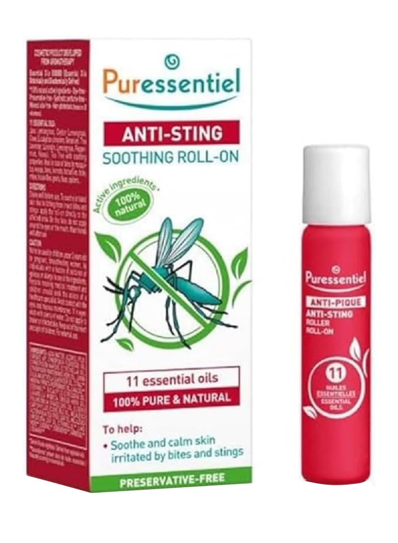 Puressentiel Anti-Sting Soothing Roll-On 100% Pure And Natural Ingredients 11 Essential Oils Preservative Free 5Ml - Image 1