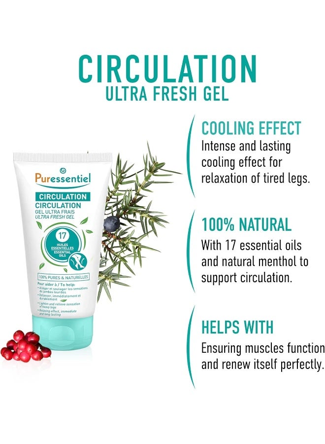Puressentiel Circulation Ultra Fresh Gel 17 Essent Oils 125Ml  - Image 2