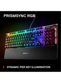steelseries SteelSeries Apex 7 - Mechanical Gaming Keyboard - OLED Display - Red Switches - American (QWERTY) Layout  - Image 4