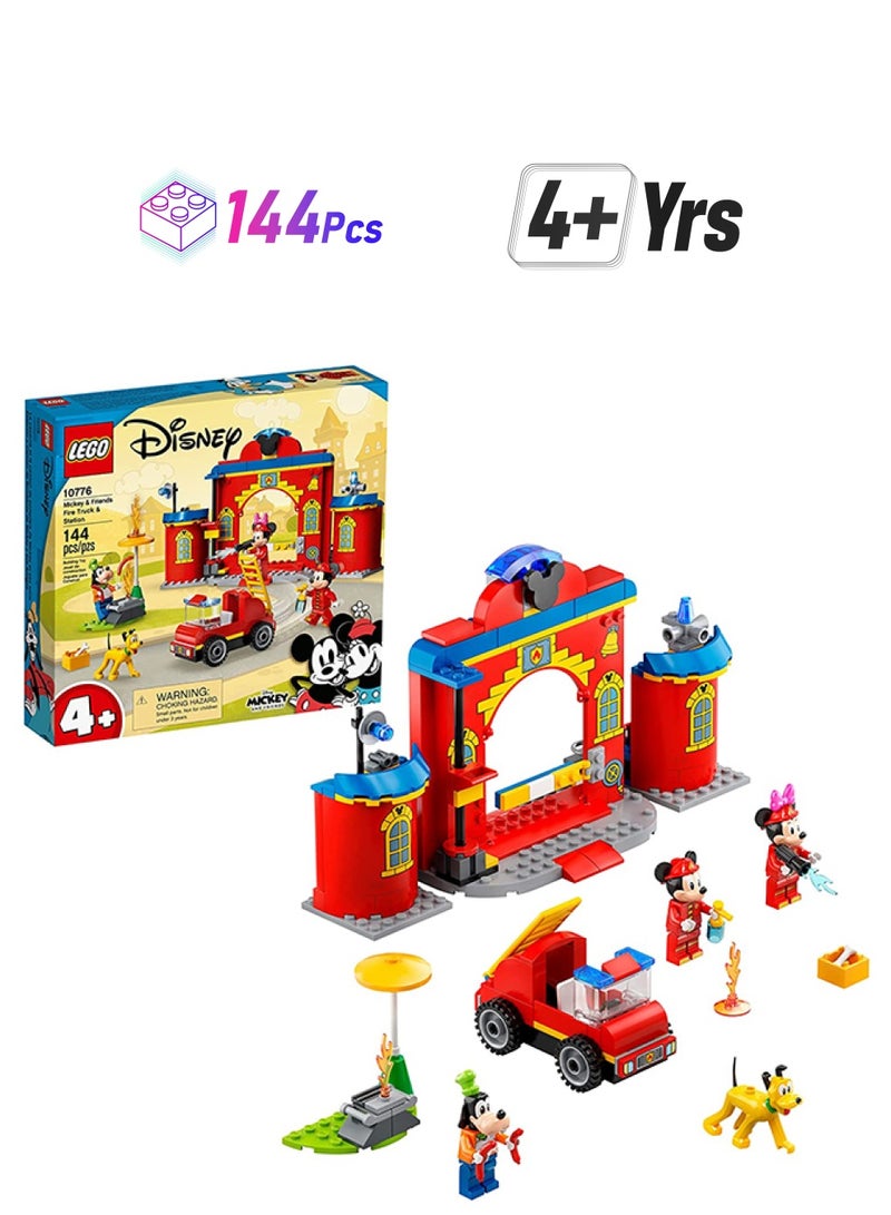 LEGO 10776 Disney Mickey And Friends – Mickey AndAmp; Friends Fire Engine AndAmp; Station  Kit 144 4+ Years  - Image 1