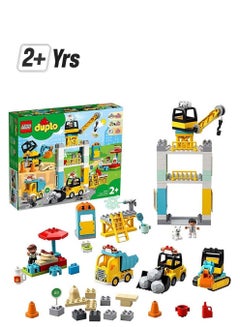 10933 Duplo Construction Tower Crane And  Building Toy 123 Pieces 123 2+ Years