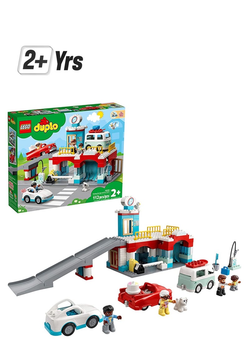 LEGO 10948 Duplo Car Park And Car Wash  Building Toy 112 Pieces 112 2+ Years  - Image 1