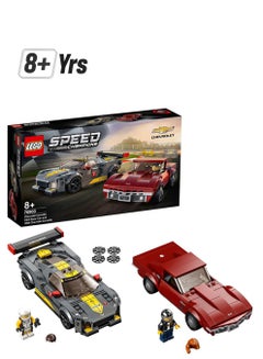 LEGO 76903 Speed Champions Chevrolet Corvette C8.R Race Car And 1969 Chevrolet Corvette 512 8+ Years  - Image 1