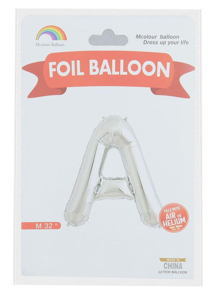 أم كولور بالون بالون من القصدير على شكل حرف A - Image 1