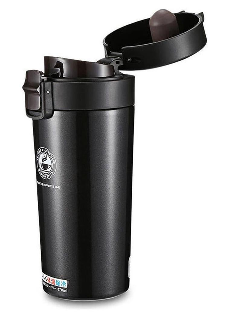 Portable Thermal Coffee Mug Travel Black 380 ml - Image 1