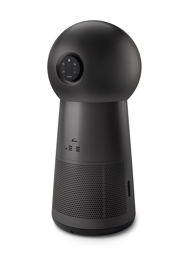 Philips - 3-in-1 Purifier, Fan
and Heater AMF220/95 Metallic Black - Image 1