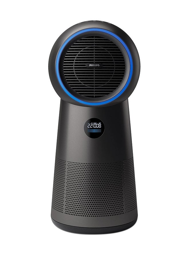 Philips - 3-in-1 Purifier, Fan
and Heater AMF220/95 Metallic Black - Image 1
