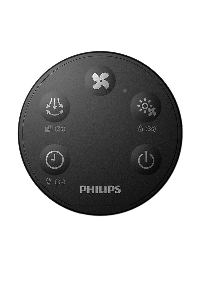 Philips - 3-in-1 Purifier, Fan
and Heater AMF220/95 Metallic Black - Image 1