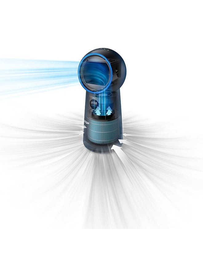 Philips - 3-in-1 Purifier, Fan
and Heater AMF220/95 Metallic Black - Image 1