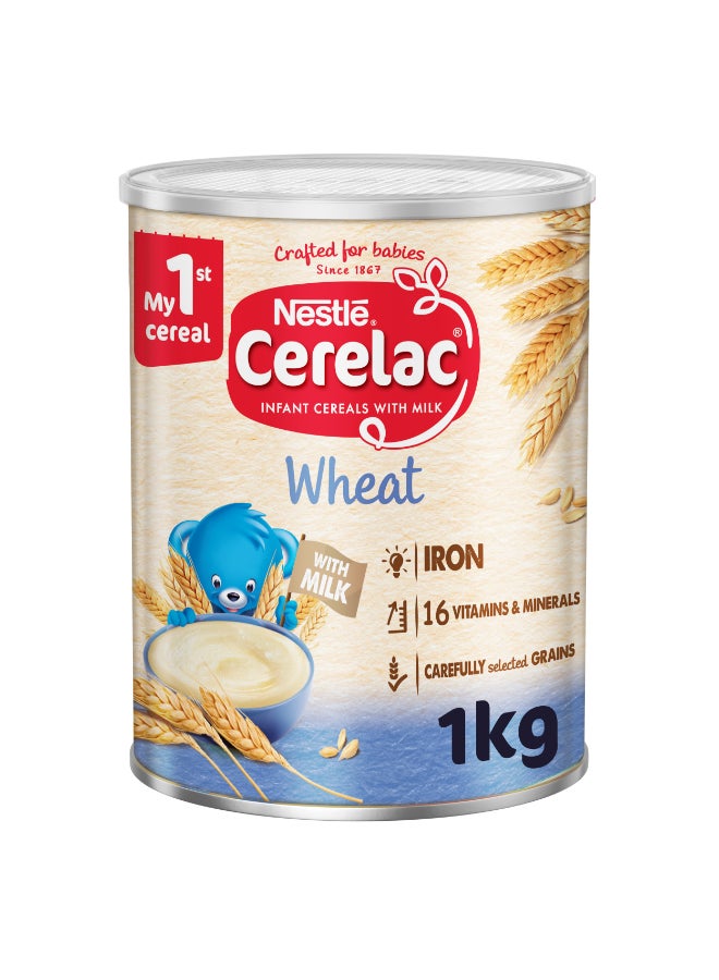 Cerelac Infant Cereal Tin With Wheat 1kg - Image 1