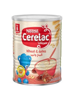 Cerelac Nestle Infant Cereals With Iron Wheat And Dates From 6 Months Tin 400grams  - Image 1