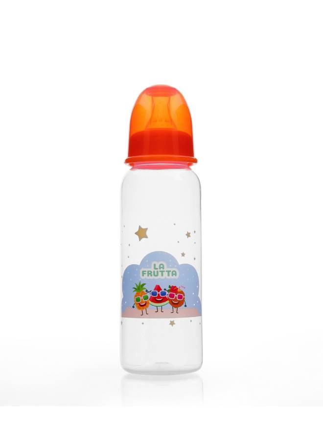La Frutta Cartoon Printed Plastic Feeding Bottle 240ml - Image 1