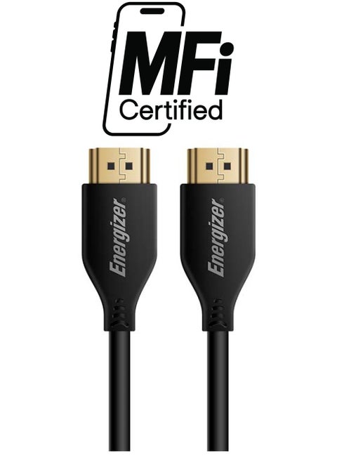 Classic HDMI Cable 4K 2M HDMI 2.0 18Gbps High-Speed 4K At 60Hz HDMI To HDMI Video Wire Ultra HD 3D 4K HDMI Cord Braided Compatible With MacBook Pro UHD TV Nintendo Switch Xbox PlayStation PS5/4 PC Laptop -2M Black