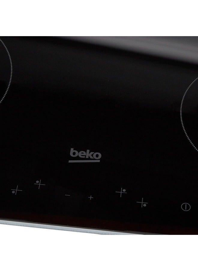 Beko Ceramic Built-In Electrıc Hob HIC64400E Silver - Image 4