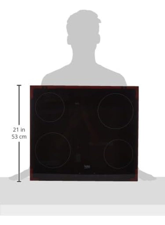 Beko Ceramic Built-In Electrıc Hob HIC64400E Silver - Image 5