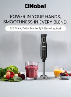 Nobel Hand Blender Stainless Steel Rob and Blade NHB12 Black  - Image 2