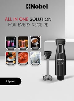 Nobel Hand Blender Stainless Steel Rob and Blade NHB12 Black  - Image 3