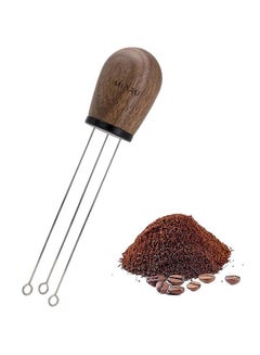 MIBRU Wooden Handle Needle Coffee Tamper Silver/Brown 500ml  - Image 2