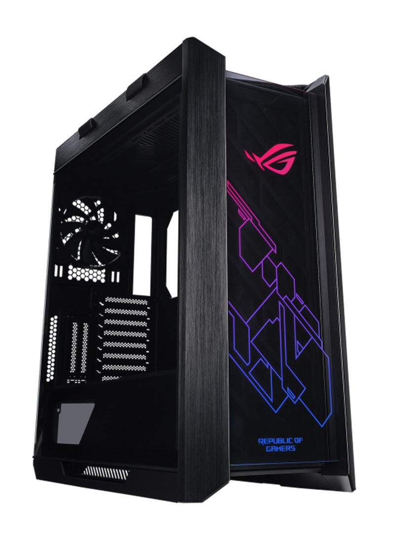 ASUS ROG Strix Helios Mid-Tower Gaming Case, Tempered Glass & Aluminum, Aura Sync RGB Front Panel, Vertical & Horizontal GPU Support, Headphone & Mic Ports, Advanced Cable Management, PSU Shroud, Black | 90DC0020-B39000 Black - Image 1